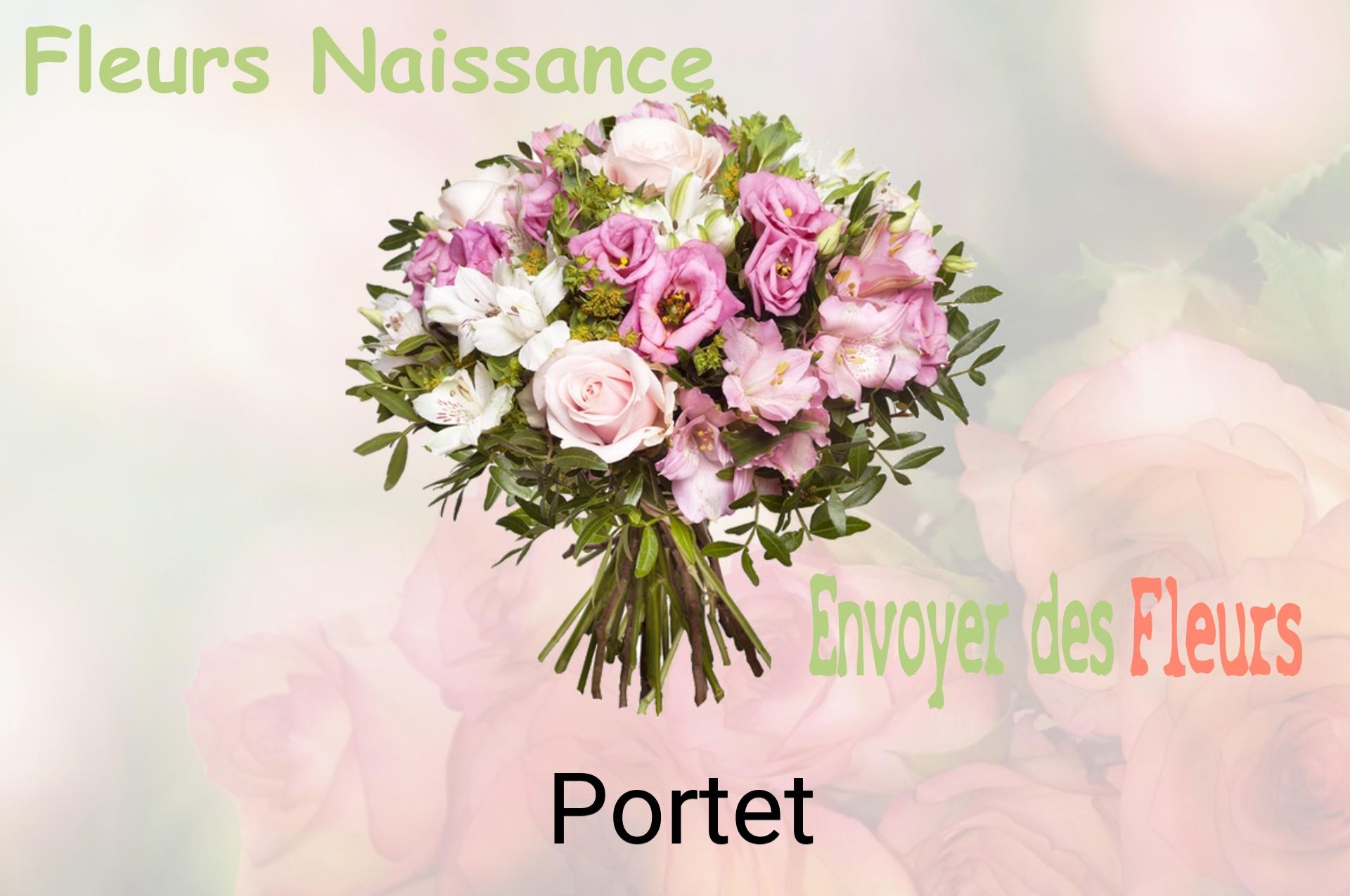 Bouquet de fleurs de naissance livré à Portet